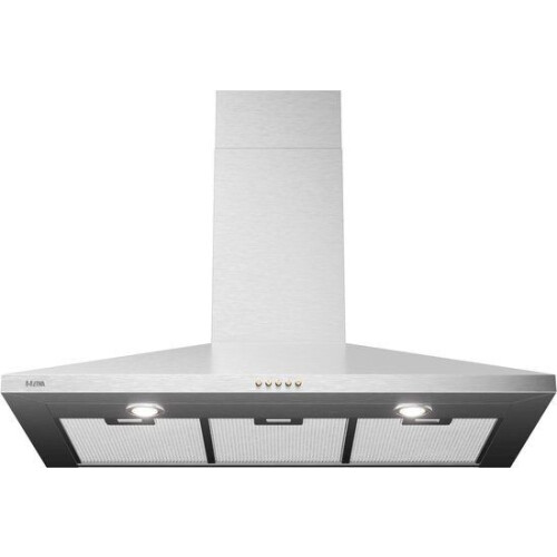 ETNA AP490RVS - Schouwkap - 90cm - 3 Snelheden - 2 LED spots - RVS Tweedehands