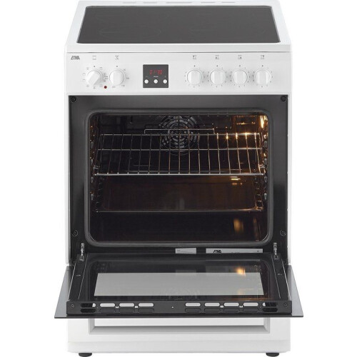 ETNA FIV760WIT - Vrijstaand inductie fornuis - 4 kookzones - Elektrische oven 65L - Wit - 60 cm