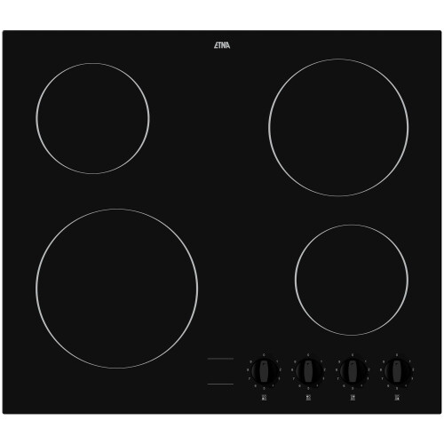 Etna KC160ZT - Keramische kookplaat - 60 cm - Zwart