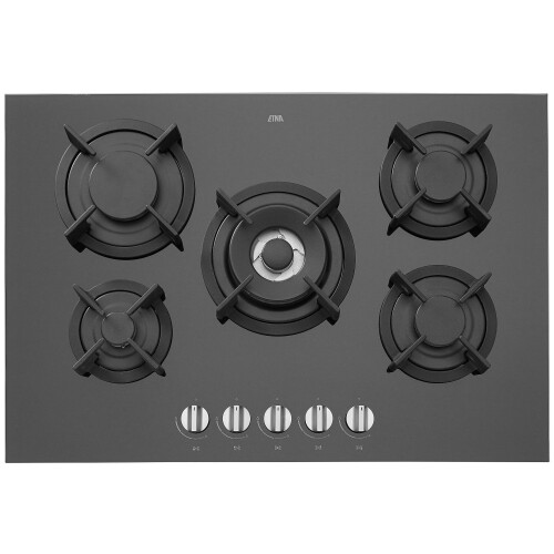 ETNA KGG673ZTA - Gaskookplaat - Glaskeramisch oppervlak - Zwart Tweedehands