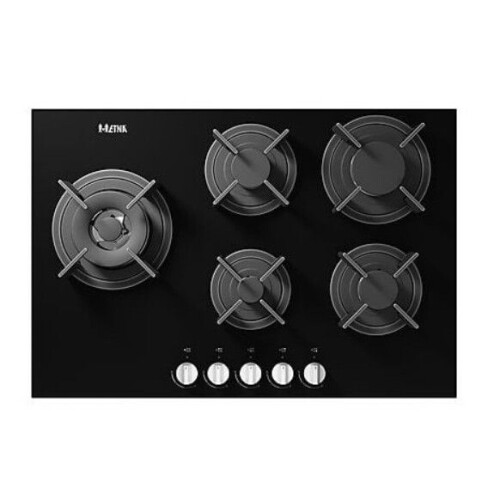 ETNA KGG870ZTA - Gaskookplaat - 5 branders - 75 cm - Zwart