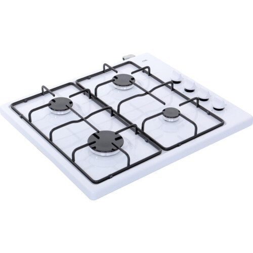 ETNA KGV158 - Vrijstaande Gaskookplaat - 4-pits met vlambeveiliging - Wit