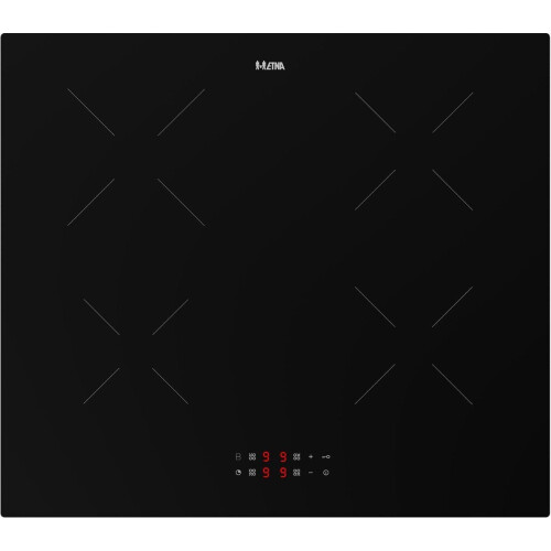 ETNA KI1160ZT - Inbouw inductiekookplaat - 4 kookzones - 60 cm breed - Zwart Tweedehands