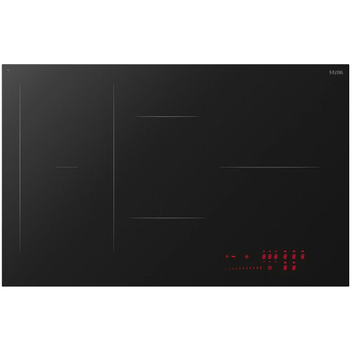 Etna KIF880ZT - Inductie kookplaat 80 cm - 5 kookzones met boostfunctie - Zwart Tweedehands