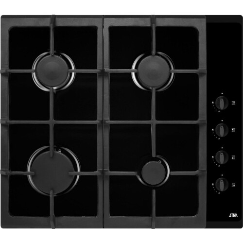ETNA T110VZTA - Gaskookplaat - 4-pits - Hoogglans Zwart