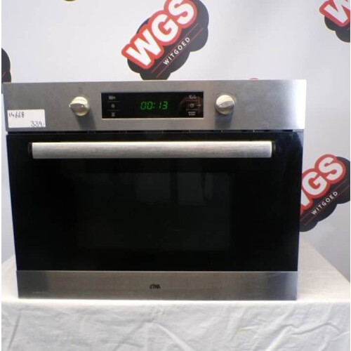 Etna T2144RVS - Inbouwcombimagnetron - 44 liter - Hete lucht en grill functie (2ehands) Tweedehands
