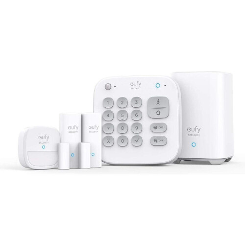 Eufy 5-Piece Alarm Kit - Beveiligingssysteem - Keypad Bewegingssensor 2 Raam-/deursensoren - Wit Tweedehands