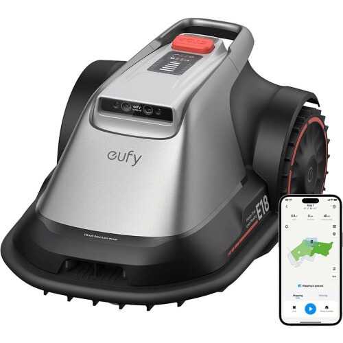 eufy Robotgrasmaaier E18 - Robotmaaier - 1200m² - TrueVision™ technologie - GPS - 4G