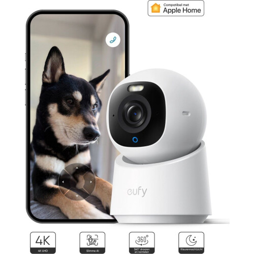 Eufy Indoor Cam E30 - 4K Bewakingscamera - Nachtzicht in kleur