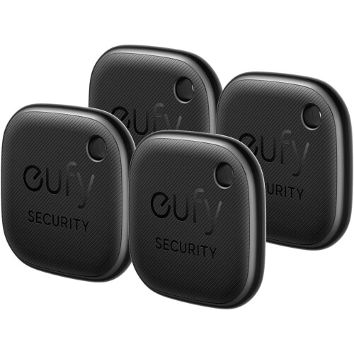 eufy SmartTrack Link - Bluetooth-tracker - Compatibel met Apple Find My - Zwart (4 stuks)
