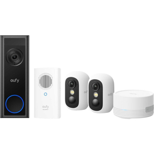 eufy Video Deurbel C30 - Beveiligingsset - 2 Camera's 2K-resolutie