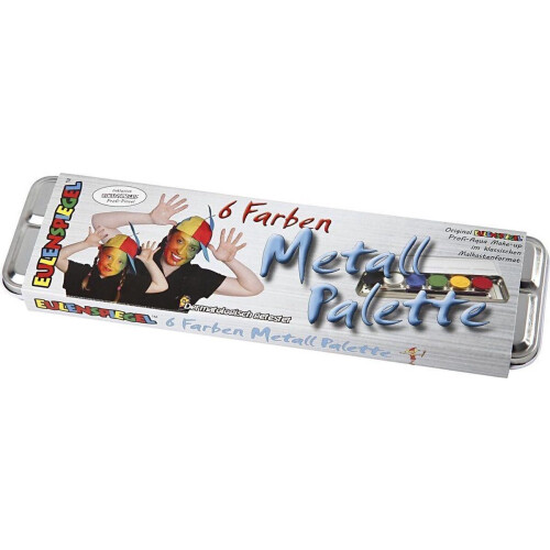 Eulenspiegel Schminkset - 6 kleuren op waterbasis - Met penseel - Multicolor