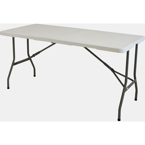 Eurotrail Pavilion Campingtafel 180 x 75 x 75 cm Wit/Middengrijs Tweedehands