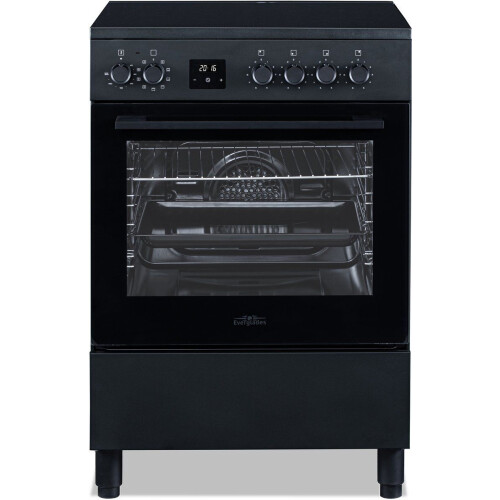 Everglades EVCK6250 Pro Line - Inductiefornuis - Knopbediening - Mat Zwart - 60 CM Tweedehands