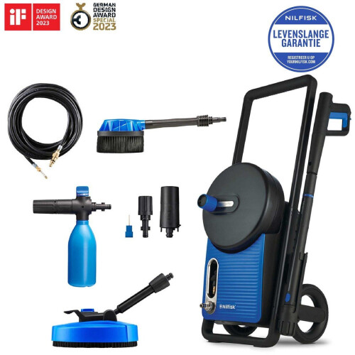 Excellent 170 PAD - Drukreiniger - Inductiemotor - Power Foam Blaster - 10m Steelflex-slang