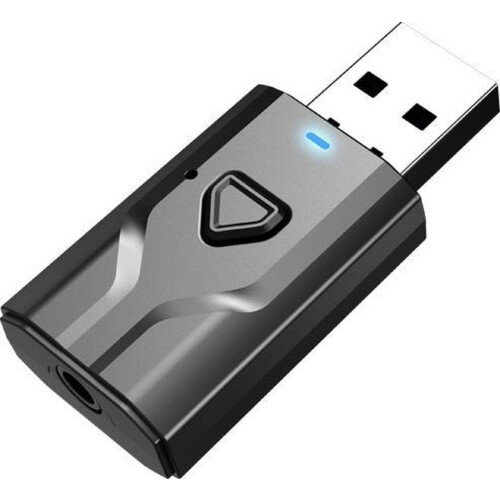 Exclusive by TW T7 - 2 in 1 USB Bluetooth 5.0 Zender en Ontvanger - Bereik tot 15 Meter - Draadloze Audio Adapter - Zwart/grijs