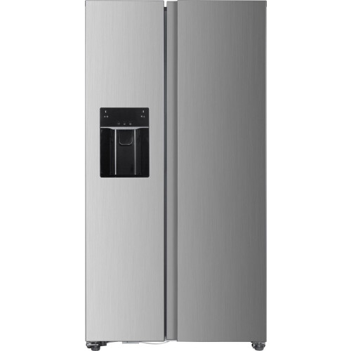 Exquisit SBS666-HCF-041EI - Amerikaanse Koelkast - IJsblokjesmaker - No Frost - Inox Tweedehands