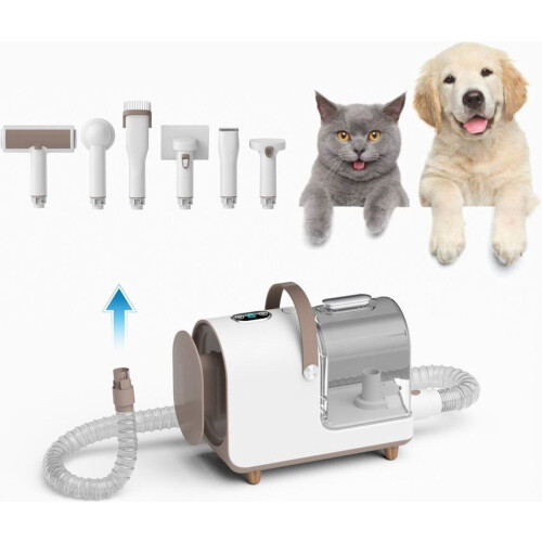 Eziclean Animal Groomy 6 - Dierenhaar stofzuiger - Krachtig en stil - Wit Tweedehands