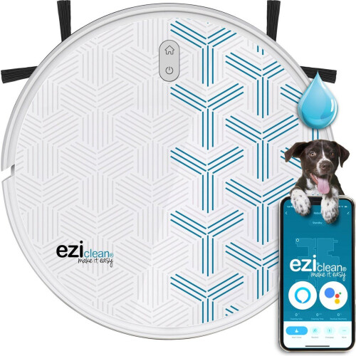 EZIclean Aqua Xpert Animal S250 - Dweilrobot met spraakbesturing - 120 min autonomie - Wit