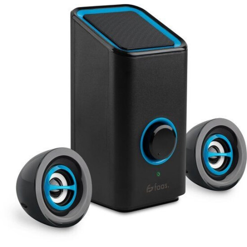 Faas - PC Speakers 2.1 - Bluetooth 5.0 USB-C USB-A - Zwart Tweedehands