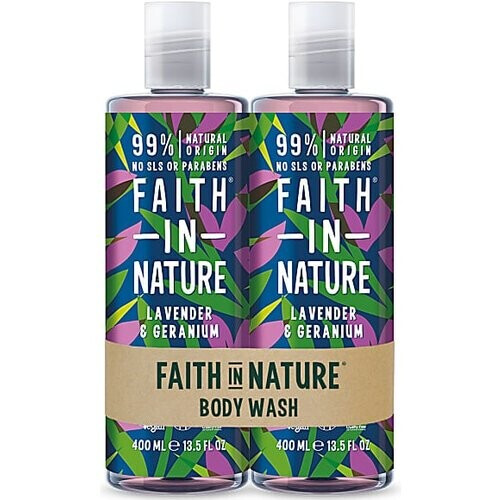 Faith in Nature Douchegel Bundelpakket Lavendel & Geranium Tweedehands