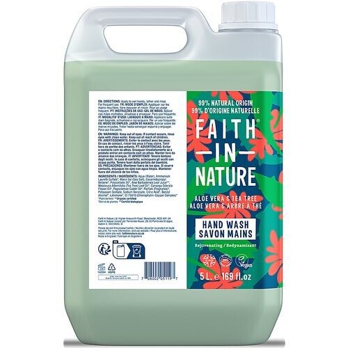 Faith in Nature Handzeep Aloë Vera & Tea - 5L Tweedehands