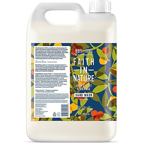 Faith in Nature Handzeep Grapefruit & Sinaasappel - 5L Tweedehands