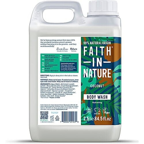 Faith in Nature Kokosnoot Bad-en Douchegel 2.5L Tweedehands