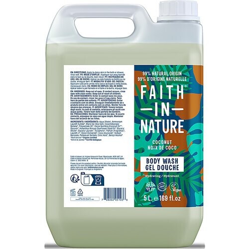 Faith in Nature Kokosnoot Bad-en Douchegel 5L Tweedehands