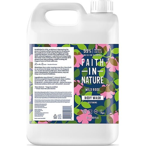 Faith in Nature Wild Rose Douchegel - 5L Tweedehands