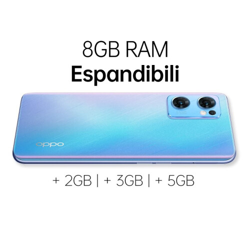 Find X5 Lite Smartphone AI drievoudige camera 64 + 8 + 2 MP display 6,43 inch refresh-rate 90 Hz AMOLED FHD+ 4500 mAh RAM 8 GB + ROM 256 GB Android 12 [Italiaanse versie] startrails Blue
