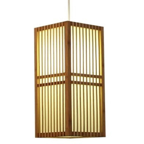 Fine Asianliving Shoji Hanglamp - Bamboe - Rechthoek - Naturel - B17xD17xH37cm