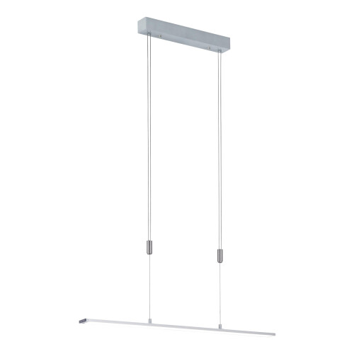 Fischer&Honsel Metz - Hanglamp - LED 24 W - Dimbaar - Hoogte verstelbaar tot 150 cm - Zilver Tweedehands