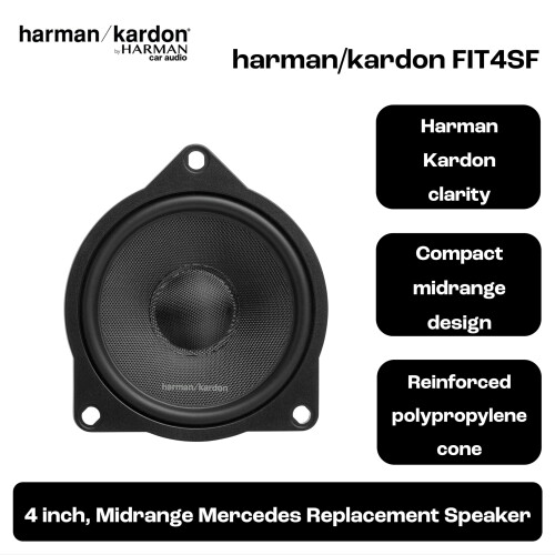 FIT 4SF 100mm 45W RMS Midrange Car Speaker Zonder Grille Glasvezel Conus Heldere Vocalen Luxe Audio Upgrade Speciaal voor Midrange Weergave Premium Systeem Nieuw Model 2025