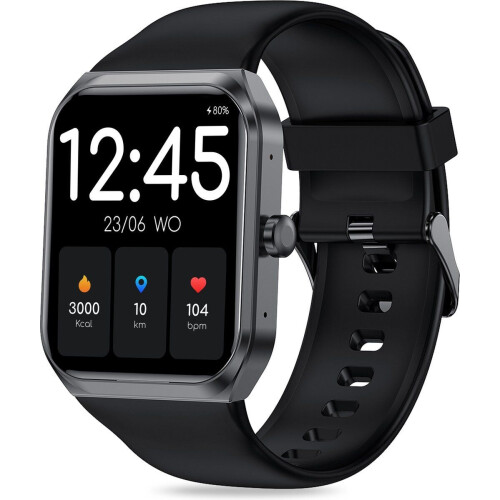 FITAGE Smartwatch - Smartwatches - Stappenteller - Sporthorloge - Smart watch - Activity Tracker - Dames en Heren - Zwart Tweedehands