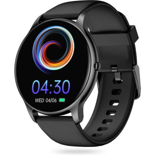 FITAGE Sporthorloge - Smartwatch GPS Stappenteller Hartslagmeter - Zwart
