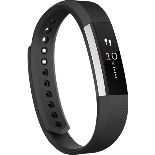 Fitbit Alta - Activity Tracker - Stappenteller Slaapmonitor - Aluminium Zwart - Large (EAN: 0810351026815) Tweedehands