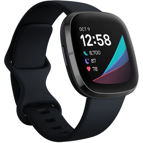 Fitbit Sense - Smartwatch - Stressbeheer - Zwart Tweedehands