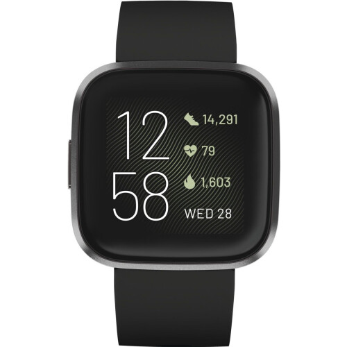 Fitbit Versa 2 - Smartwatch - Spraakbediening Slaapmonitor - Zwart