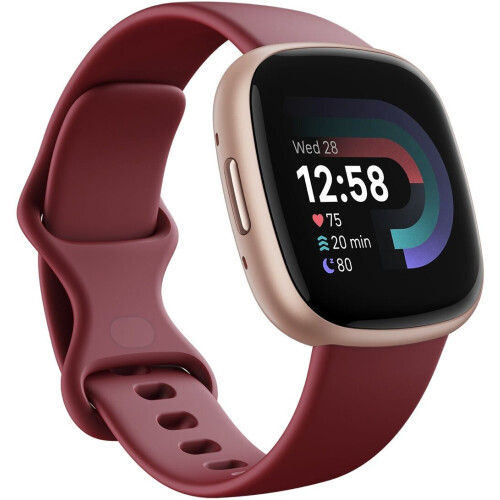 Fitbit Versa 4 - Smartwatch - Ingebouwde GPS en 40+ trainingsmodi - Roze Tweedehands