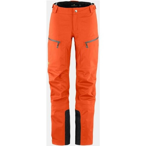 Fjällräven Bergtagen Eco-Shell Broek Dames Oranje Tweedehands