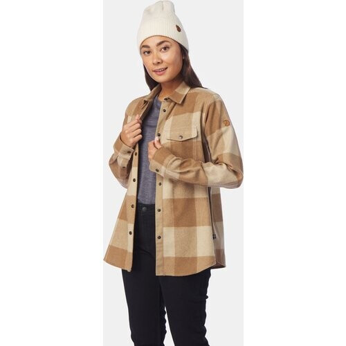 Fjällräven Canada LS Shirt Dames Kameelbruin/Beige Tweedehands