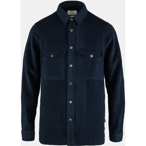 Fjällräven Canada Shirt Solid M Overhemd Donkerblauw