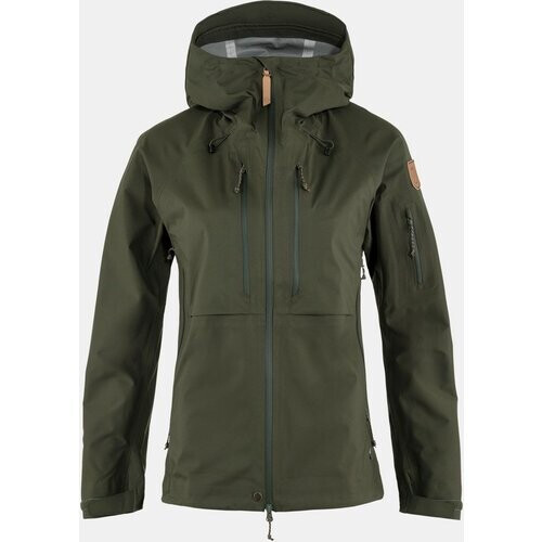 Fjällräven Eco-shell Jas Dames Donkergroen Tweedehands