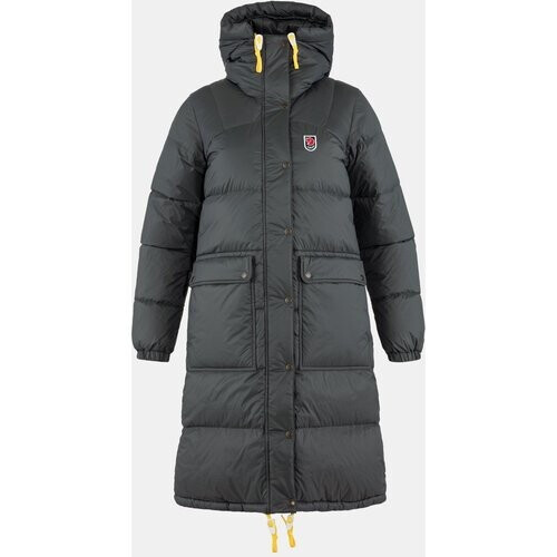 Fjällräven Expedition Long Down Parka Dames Donkergrijs Tweedehands