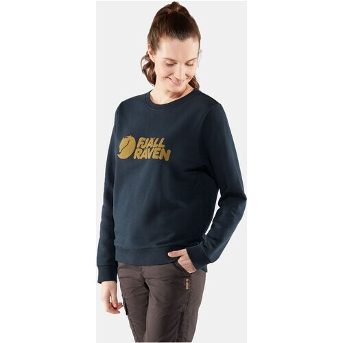 Fjällräven Fjällräven Logo Sweater W Donkerblauw Tweedehands