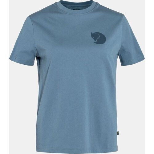 Fjällräven Fox Boxy Logo T-shirt Dames Blauw Tweedehands