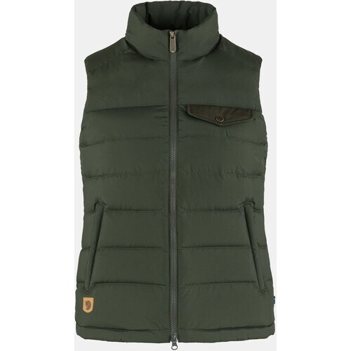 Fjällräven Greenland Down Liner Bodywarmer Dames Donkerkaki Tweedehands