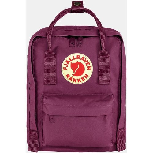 Fjällräven Kånken Mini 7L Rugzak Donkerpaars/Logo Tweedehands