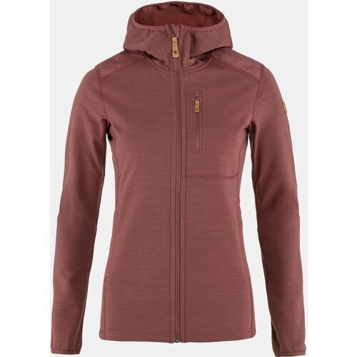 Fjällräven Keb Hoodie Fleecetrui Dames Middenroze Tweedehands